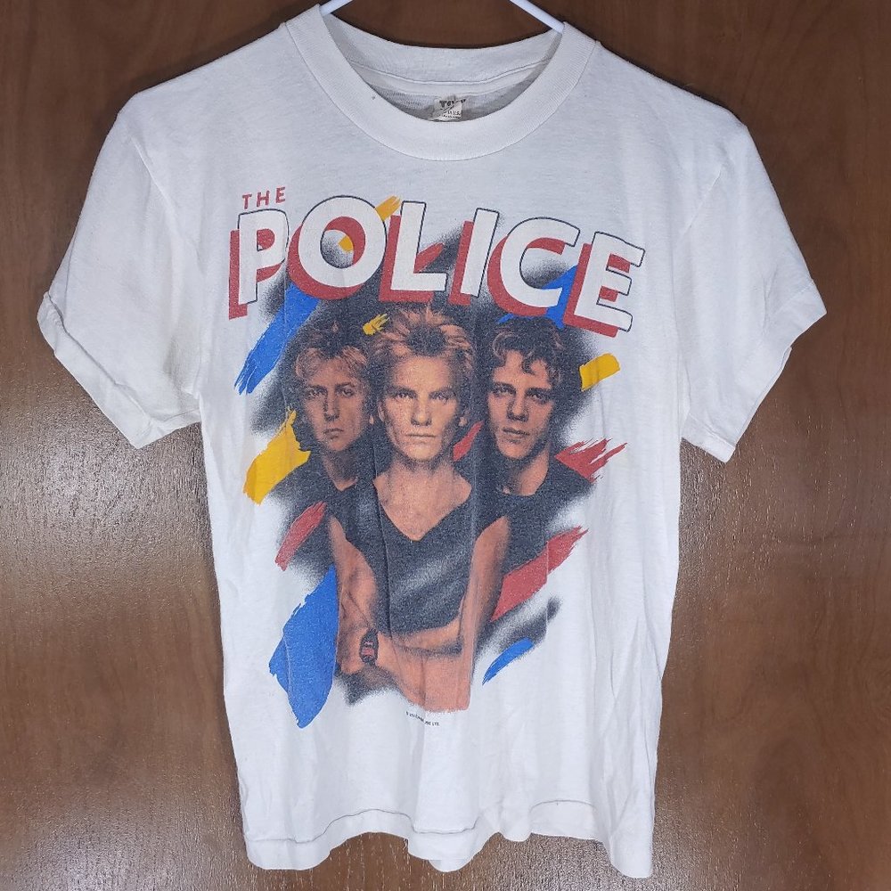 Vintage The Police Synchronicity North America Tour 1983-84 Band T-Shirt Medium